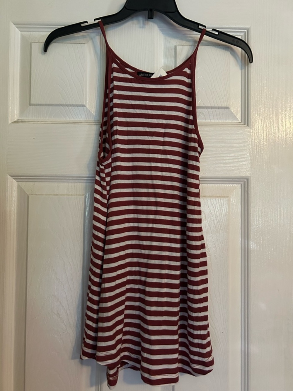 American Dream Red and White Striped Tank Top